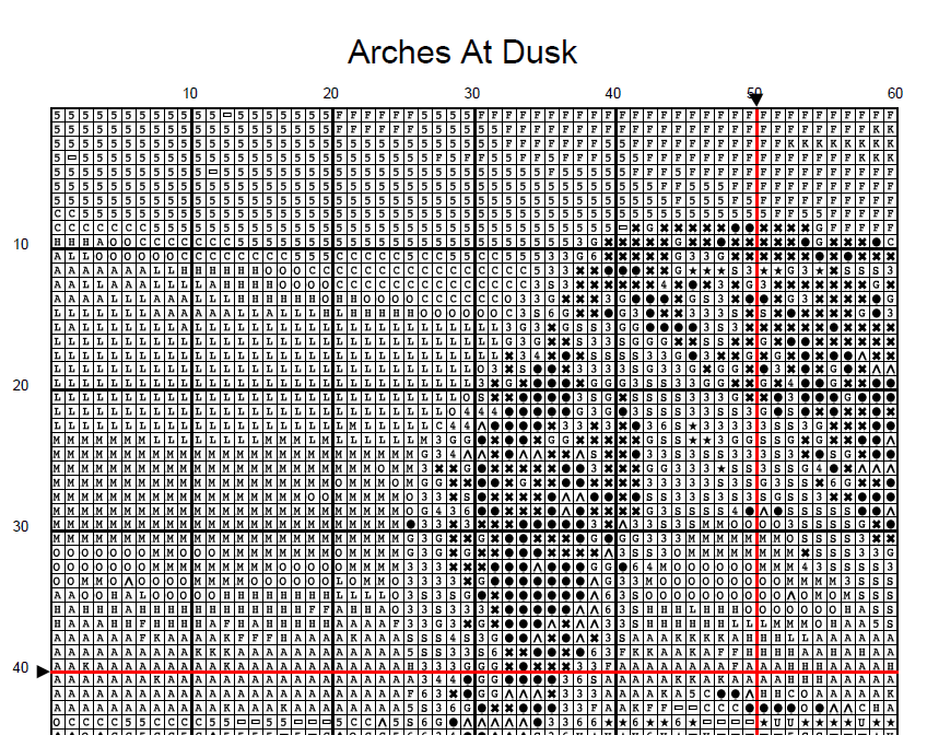Stitching Jules Design Cross Stitch Pattern Arches National Park Cross Stitch Pattern | Utah Cross Stitch Pattern | Physical And Digital PDF Download Pattern Options