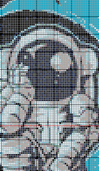 Thumbnail for Stitching Jules Design Cross Stitch Pattern Astronaut Moon NASA Lunar Cross Stitch Embroidery Needlepoint Pattern PDF Download - Ready For Pattern Keeper