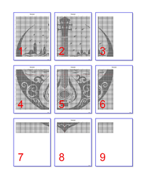 Thumbnail for Stitching Jules Design Cross Stitch Pattern Bard Celtic Gaelic Blackwork Monochrome Cross-Stitch Pattern Instant Download PDF
