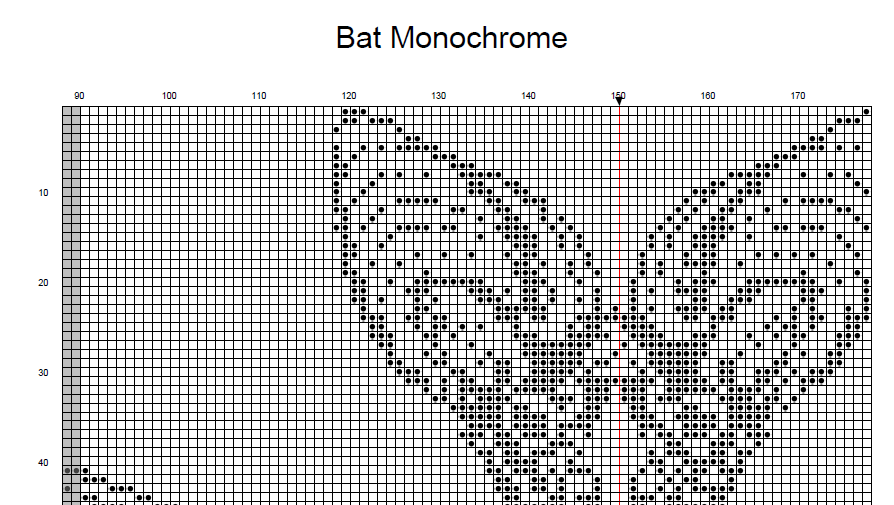Stitching Jules Design Cross Stitch Pattern Bat Cross Stitch Pattern | Halloween Cross stitch Pattern | Blackwork | Instant PDF Download
