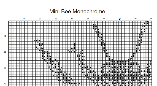 Bee Cross Stitch Pattern | Monochrome Cross Stitch | Beginner Cross Stitch  Pattern | Physical And Digital Pattern Options