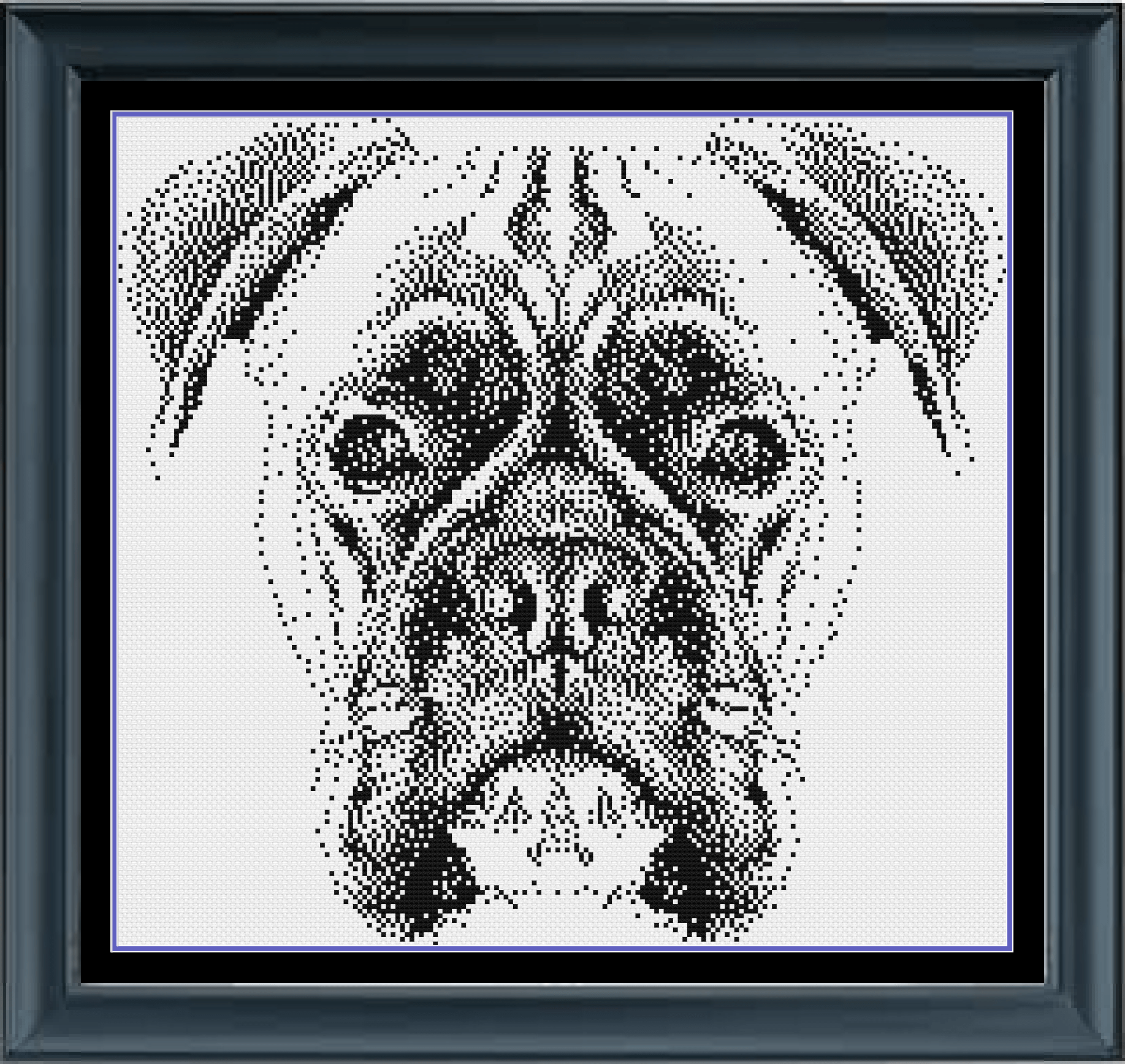 Stitching Jules Design Cross Stitch Pattern Boxer Cross Stitch Pattern | Dog Cross Stitch Pattern | Blackwork | Digital PDF Download