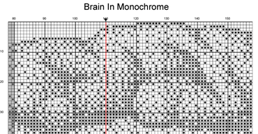 Stitching Jules Design Cross Stitch Pattern Brain Counted Cross Stitch Pattern | Anatomy Cross Stitch | Monochrome Blackwork | Instant Download PDF