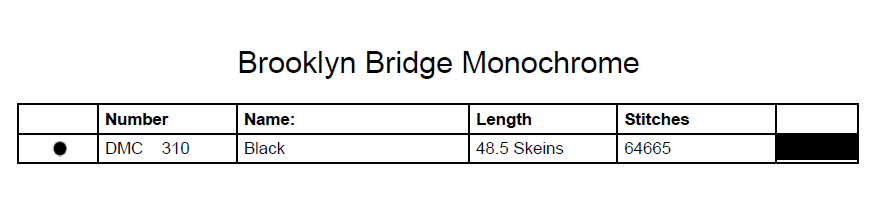 Stitching Jules Design Cross Stitch Pattern Brooklyn Bridge Cross Stitch Pattern | NYC Cross Stitch Pattern | Blackwork Cross Stitch Pattern | Instant PDF Download