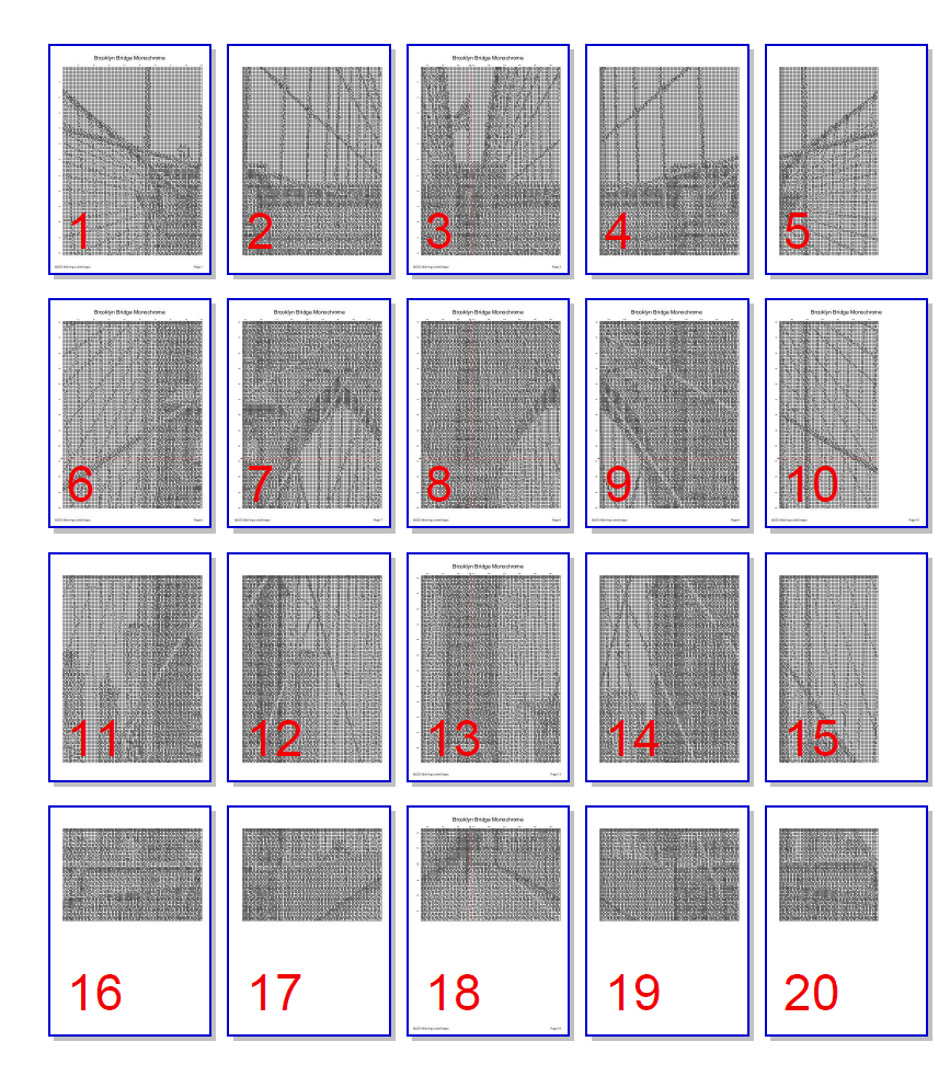 Stitching Jules Design Cross Stitch Pattern Brooklyn Bridge Cross Stitch Pattern | NYC Cross Stitch Pattern | Blackwork Cross Stitch Pattern | Instant PDF Download