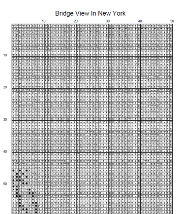Stitching Jules Design Cross Stitch Pattern Brooklyn Bridge New York City Cross Stitch Embroidery Needlepoint Pattern PDF Download - Ready For Pattern Keeper