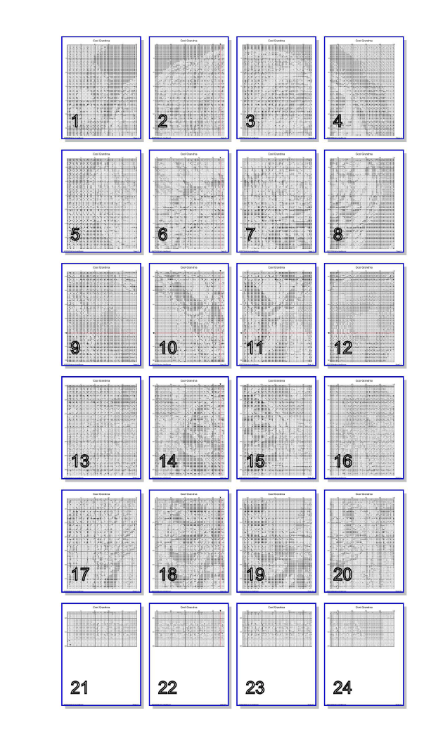 Stitching Jules Design Cross Stitch Pattern Cool Grandma Fun Full Coverage Counted Cross Stitch Pattern Digital Download