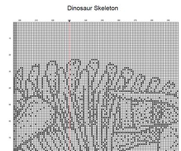 Stitching Jules Design Cross Stitch Pattern Dinosaur Cross Stitch Pattern | Skeleton Cross Stitch Pattern | Blackwork | Instant PDF Download And Physical Pattern Options