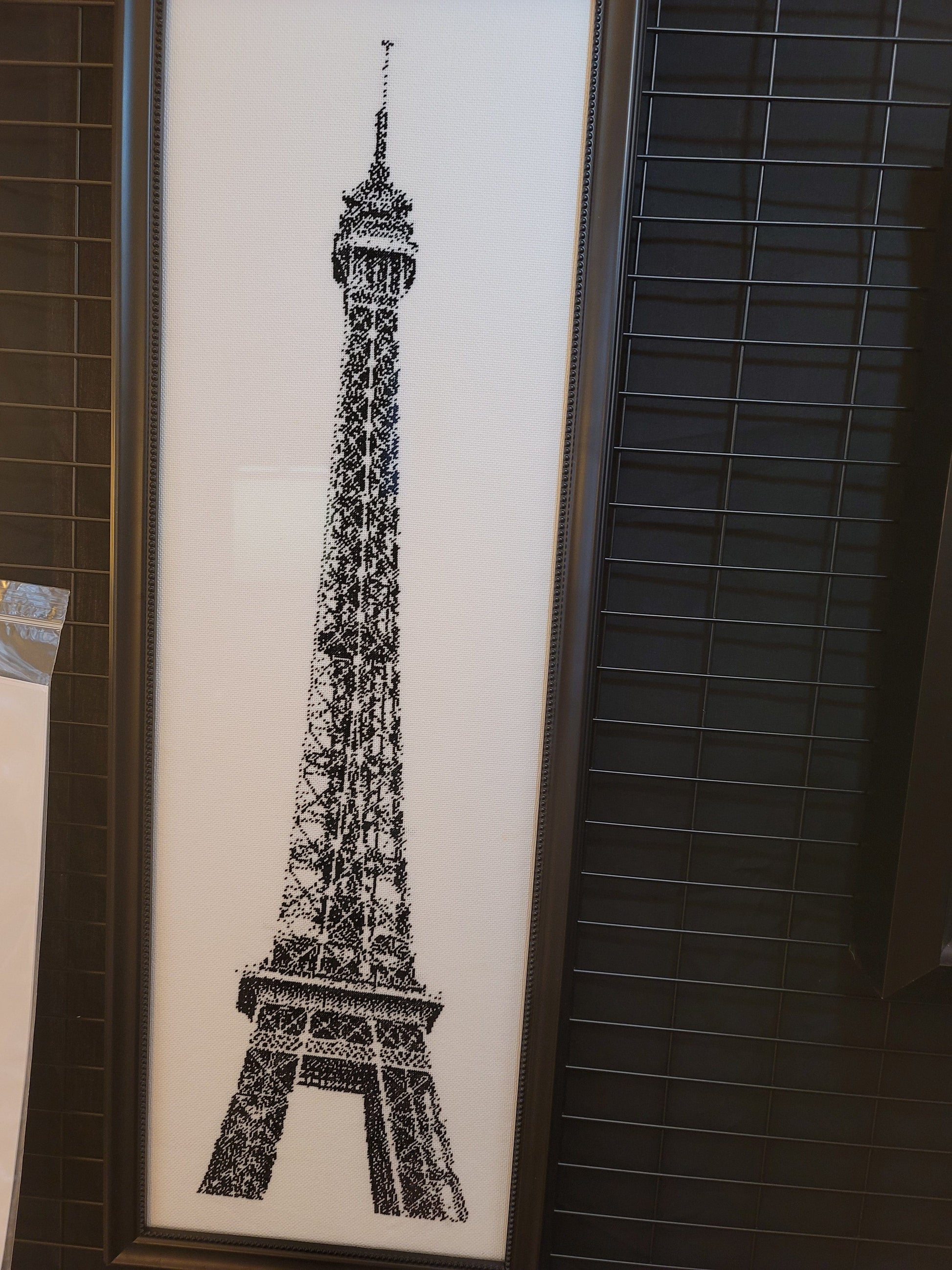 Stitching Jules Design Cross Stitch Pattern Eiffel Tower Cross Stitch Pattern | Paris Cross Stitch Pattern | Blackwork Cross Stitch Pattern | Physical And Digital PDF Download Pattern Options