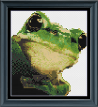 Thumbnail for Stitching Jules Design Cross Stitch Pattern Physical Pattern - $8.50 Frog Cross Stitch Pattern | Mini Small Cross Stitch Pattern | Physical Or PDF Instant Download Pattern Options