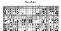 Thumbnail for Stitching Jules Design Cross Stitch Pattern Ghost Cellist Halloween Music Counted Cross Stitch Pattern | Monochrome Blackwork | Instant Download PDF
