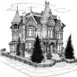 Stitching Jules Design Cross Stitch Pattern Gothic House Cross Stitch Pattern | Blackwork Cross Stitch Pattern | Physical And Digital PDF Download Pattern Options