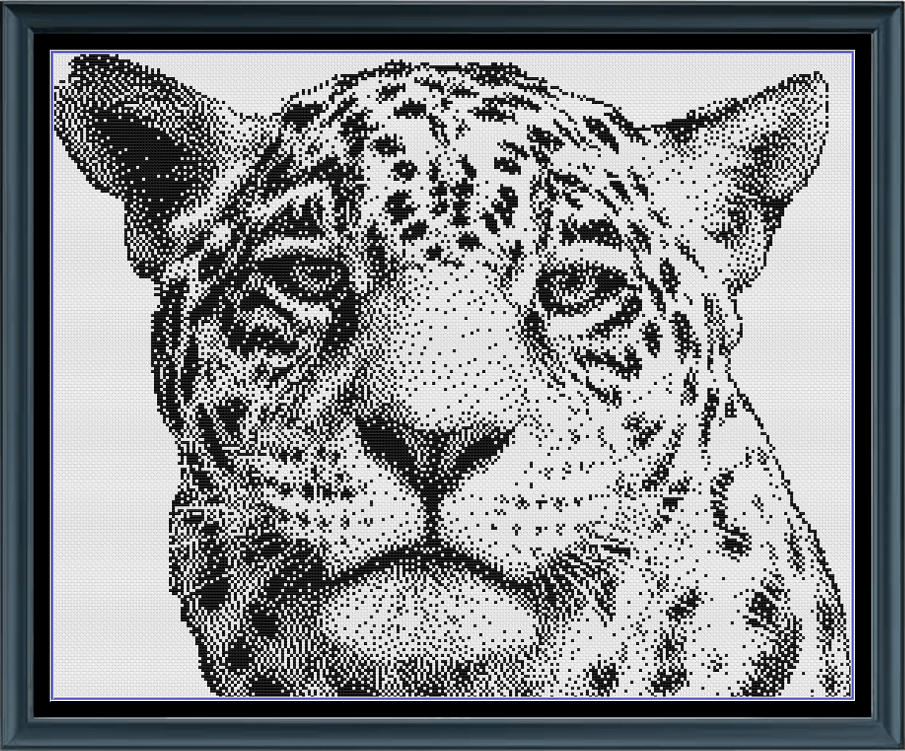 Stitching Jules Design Cross Stitch Pattern Leopard Animal Counted Cross-Stitch Pattern | Premium Counted Cross-Stitch Pattern | Instant Download PDF