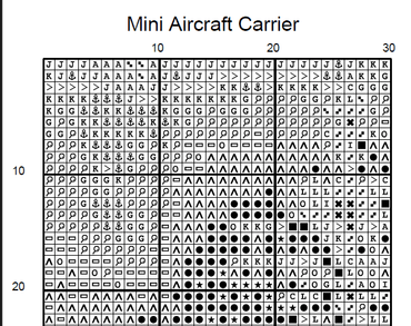 Stitching Jules Design Cross Stitch Pattern Mini Aircraft Carrier Cross-Stitch Pattern Instant PDF Download