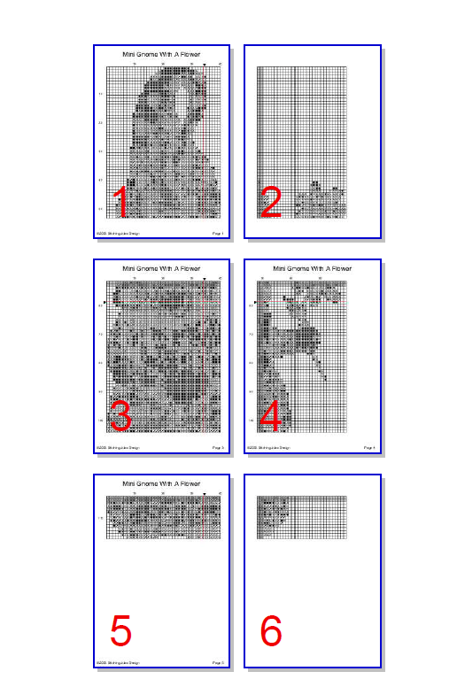 Stitching Jules Design Cross Stitch Pattern Mini Gnome Cross Stitch Pattern Instant PDF Download