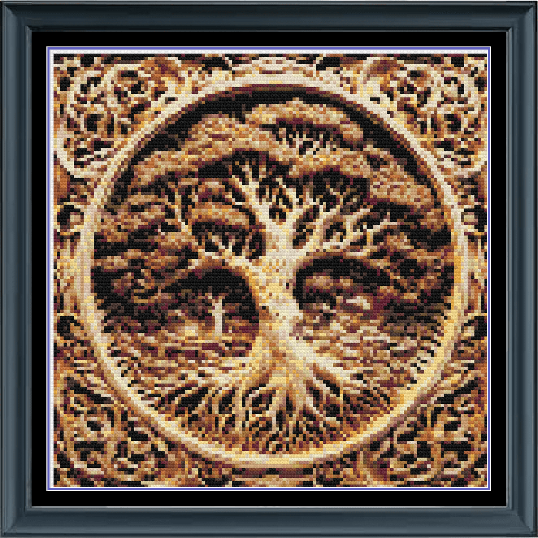 Stitching Jules Design Cross Stitch Pattern Mini Golden Tree of Life Counted Cross Stitch | Norse Mythology | Instant Download PDF