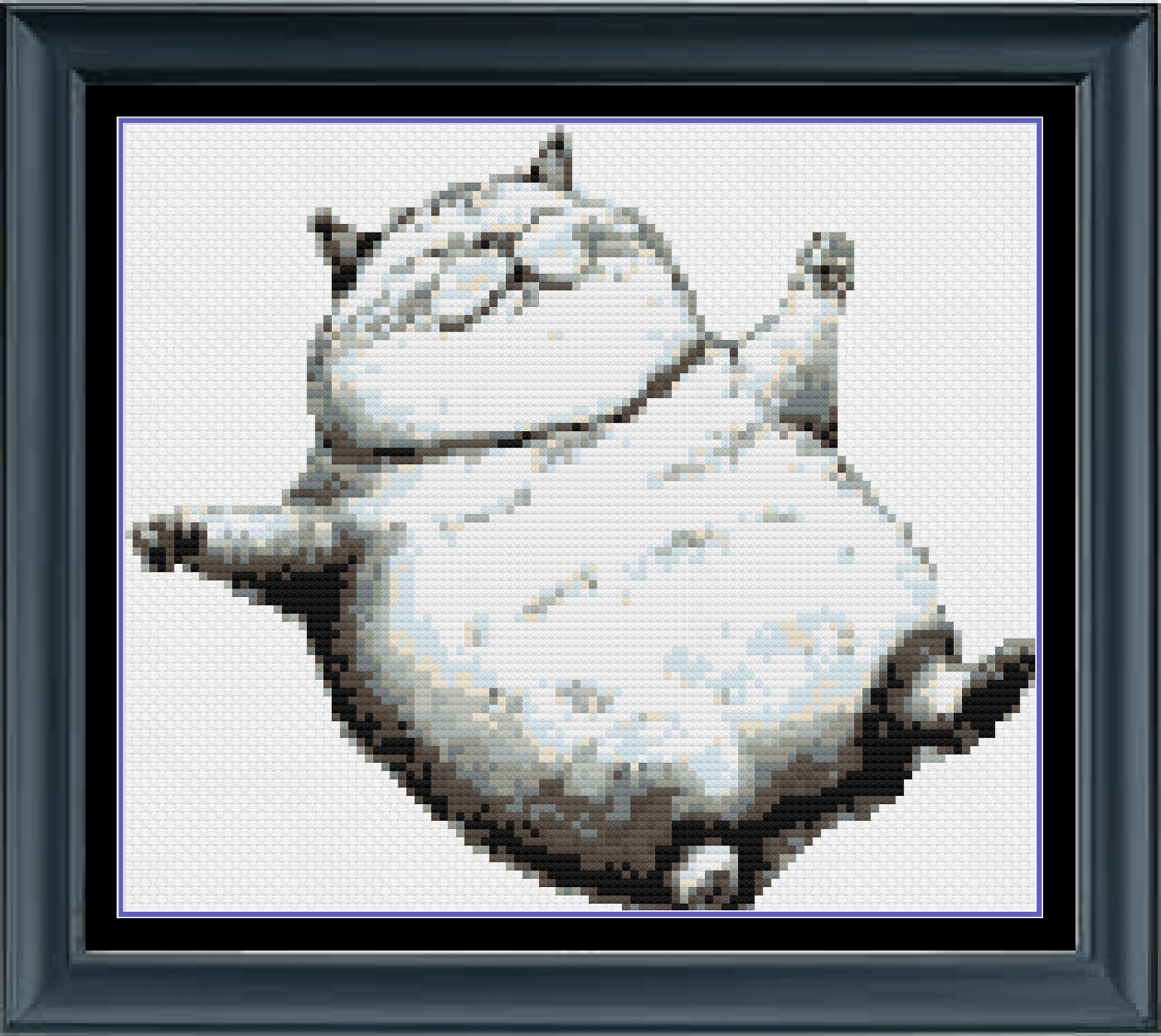 Stitching Jules Design Cross Stitch Pattern Mini Happy Cat Cross-Stitch Pattern Instant PDF Download