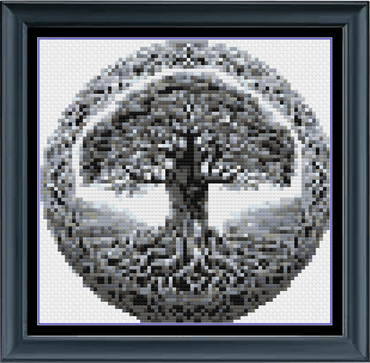 Stitching Jules Design Cross Stitch Pattern Mini Tree Of Life Cross Stitch Pattern Instant PDF Download
