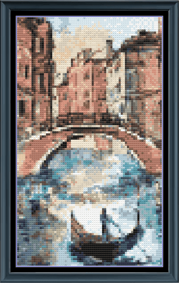 Stitching Jules Design Cross Stitch Pattern Mini Venice Canal