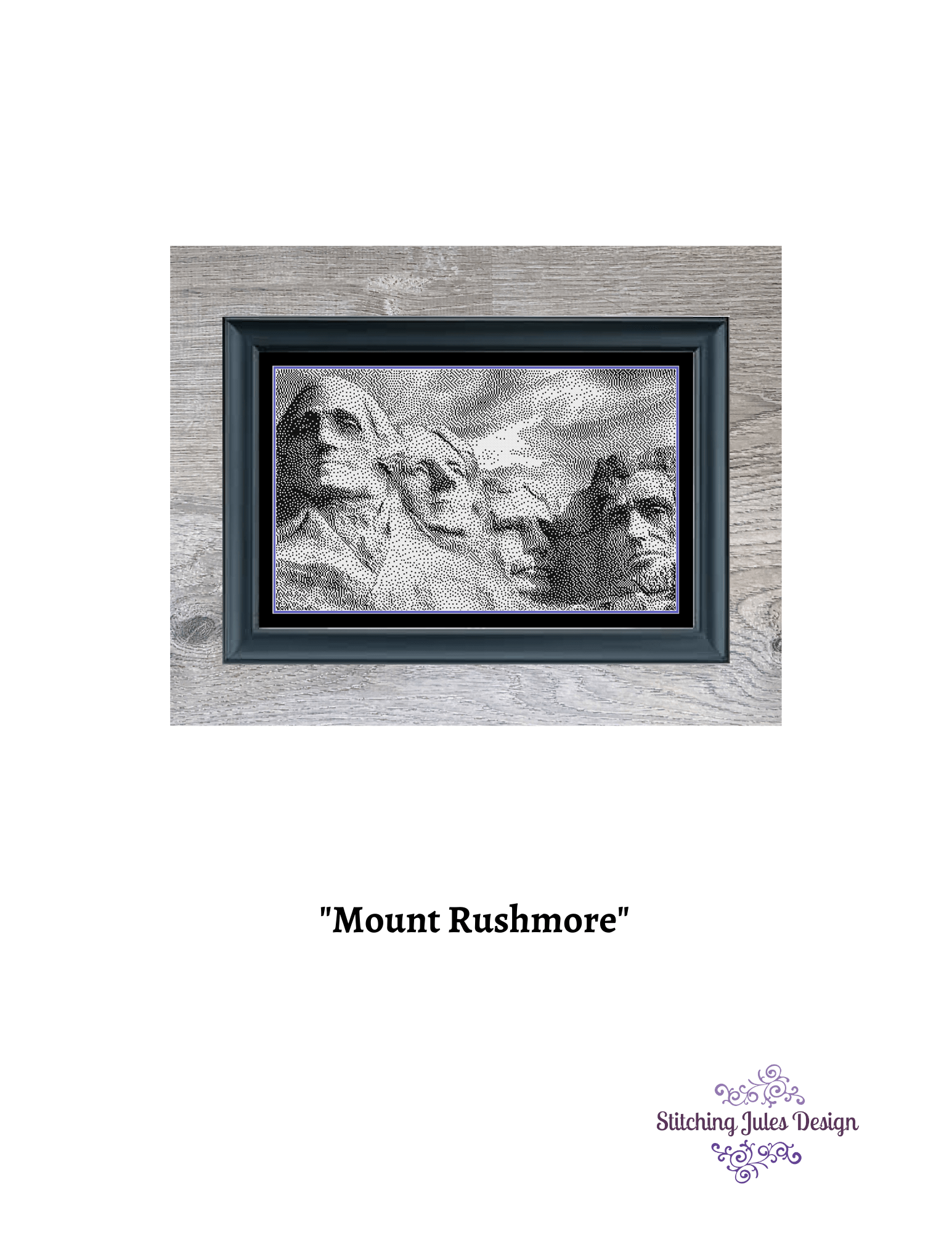 Stitching Jules Design Cross Stitch Pattern Mount Rushmore Cross Stitch Pattern | Presidents Cross Stitch Pattern | Physical And Digital PDF Download Pattern Options