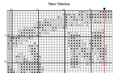 Stitching Jules Design Cross Stitch Pattern New Mexico US State Counted Cross Stitch Pattern | Instant Download PDF