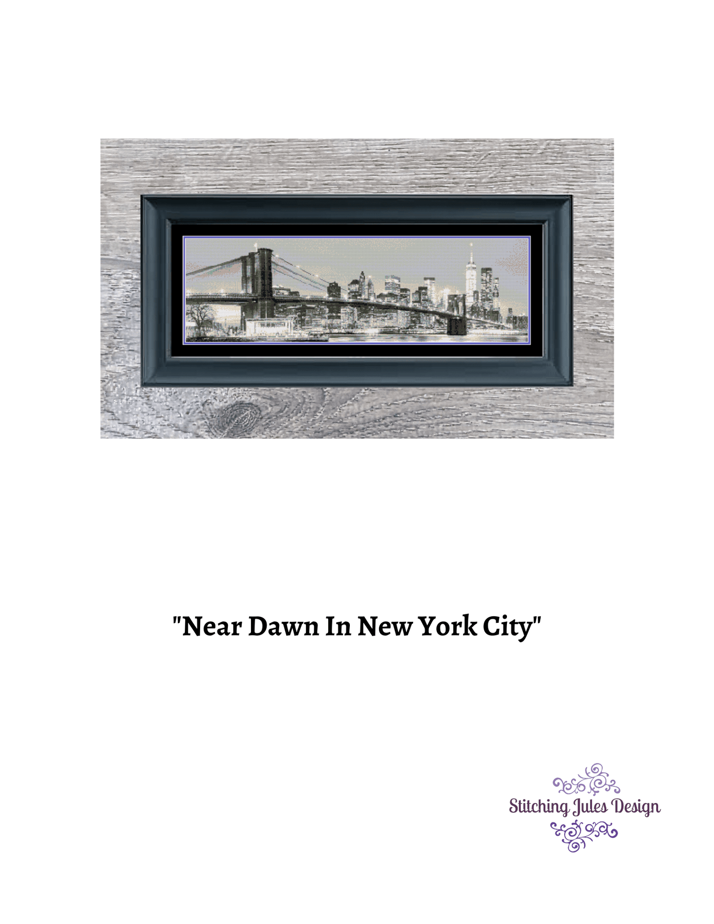 Stitching Jules Design Cross Stitch Pattern New York City Skyline Cross Stitch Pattern | NYC Cross Stitch Pattern | Digital PDF Download