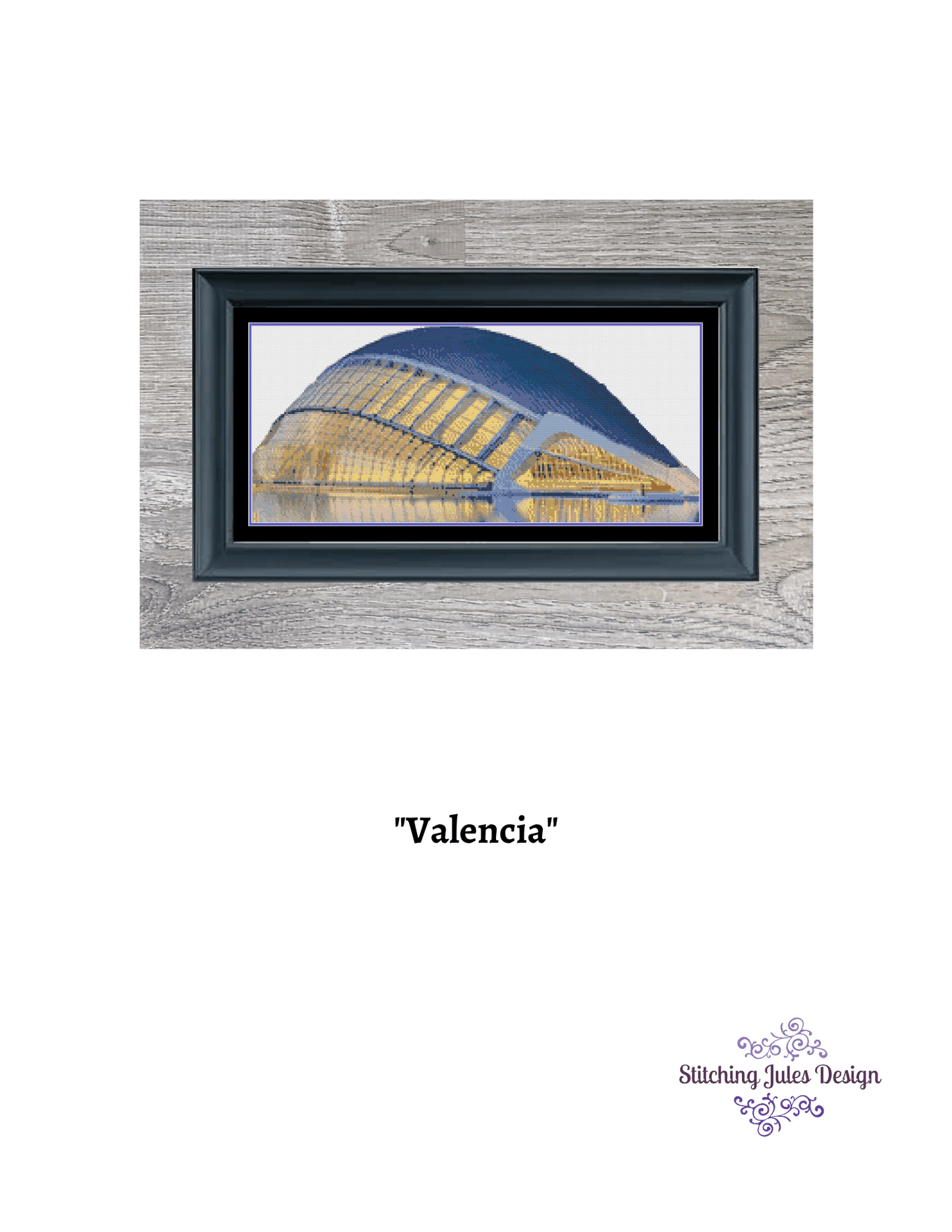 Stitching Jules Design Cross Stitch Pattern Palau de les Arts Cross Stitch Pattern | Valencia Cross Stitch Pattern | Physical And Digital PDF Download Pattern Options