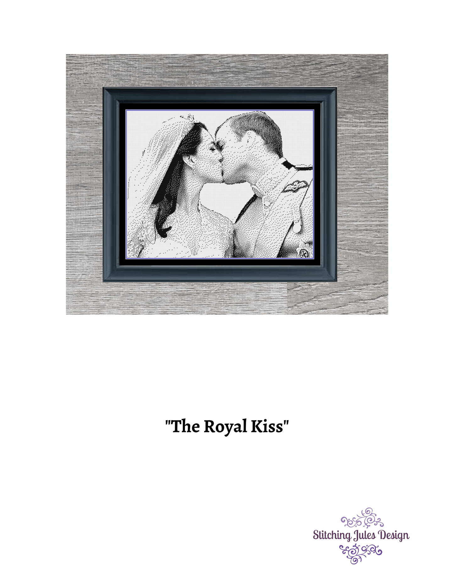Stitching Jules Design Cross Stitch Pattern Prince William Cross Stitch Pattern | Royalty Cross stitch Pattern | Blackwork | Instant PDF Download And Physical Pattern Options