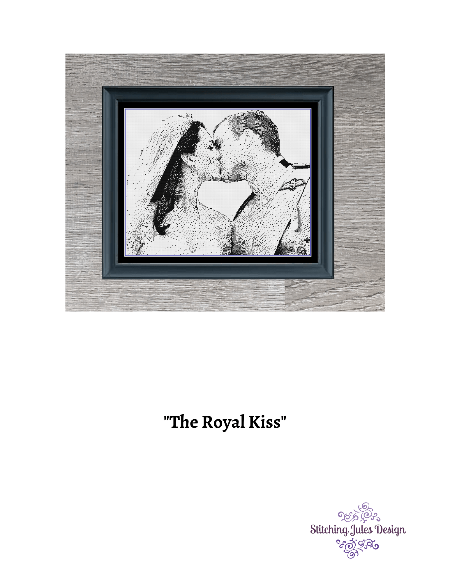 Stitching Jules Design Cross Stitch Pattern Prince William Cross Stitch Pattern | Royalty Cross stitch Pattern | Blackwork | Instant PDF Download And Physical Pattern Options