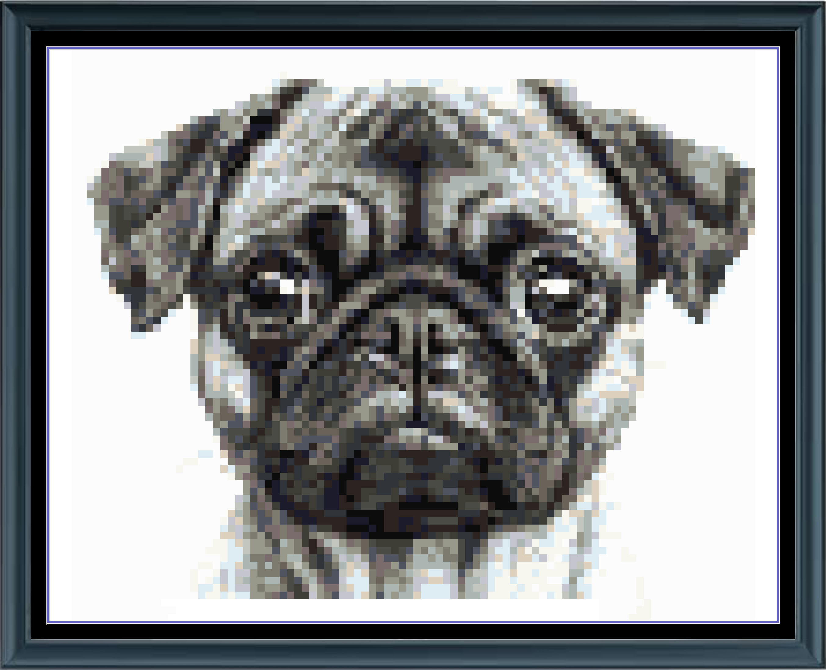Stitching Jules Design Cross Stitch Pattern Pug Dog Breed Mini Counted Cross-Stitch Pattern (Digital Download)