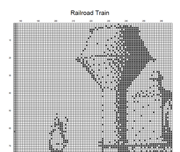 Stitching Jules Design Cross Stitch Pattern Railroad Train Cross Stitch Pattern PDF Digital Download