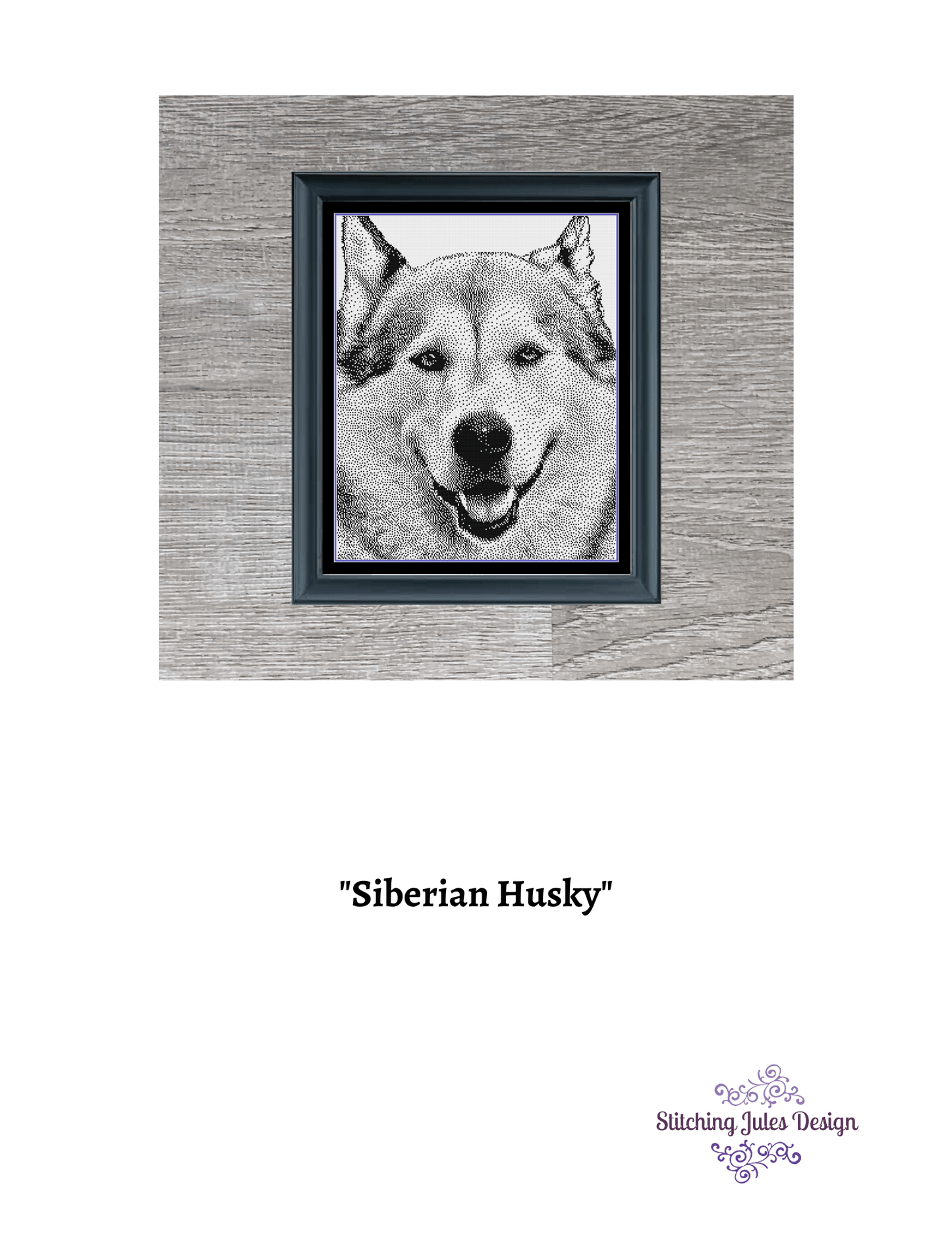 Stitching Jules Design Cross Stitch Pattern Siberian Husky Cross Stitch Pattern | Dog Cross Stitch Pattern | Blackwork | Instant PDF Download