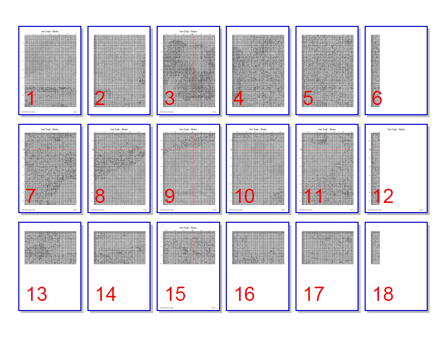 Stitching Jules Design Cross Stitch Pattern Siesta Van Gogh Famous Painting Art Cross Stitch Embroidery Needlepoint Pattern PDF Download - Ready For Pattern Keeper