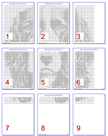 Stitching Jules Design Cross Stitch Pattern Springer Spaniel Dog Monochrome Counted Cross-Stitch Pattern | Instant Download PDF