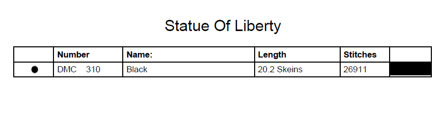 Stitching Jules Design Cross Stitch Pattern Statue Of Liberty NYC Americana Icon Monochrome Black White Counted Cross Stitch Pattern PDF Digital Download Pattern Keeper Ready