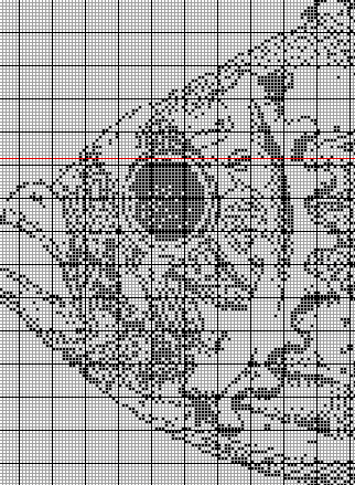 Stitching Jules Design Cross Stitch Pattern Steampunk Fish Monochrome Cross Stitch Pattern Instant PDF Download