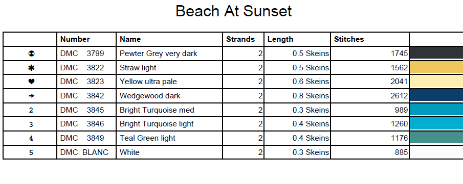 Stitching Jules Design Cross Stitch Pattern Sunset Beach Tropical Island Stained Glass Full Coverage Counted Cross Stitch Pattern Digital Download