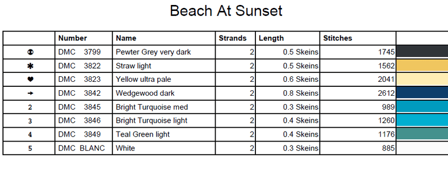 Stitching Jules Design Cross Stitch Pattern Sunset Beach Tropical Island Stained Glass Full Coverage Counted Cross Stitch Pattern Digital Download