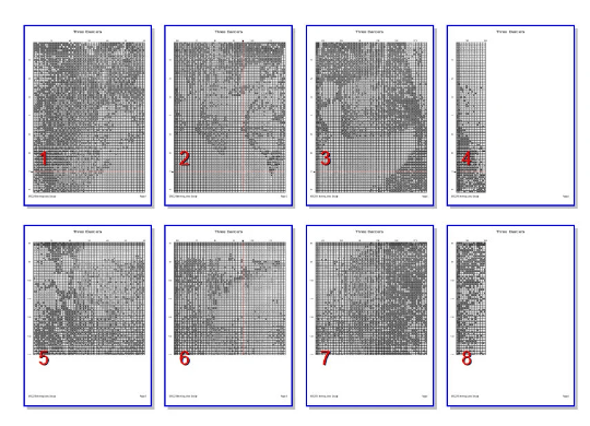 Stitching Jules Design Cross Stitch Pattern Three Dancers Painting Dance Dancing Illustration Colorful Modern Counted Cross Stitch Pattern PDF Instant Download Ready For Pattern Keeper