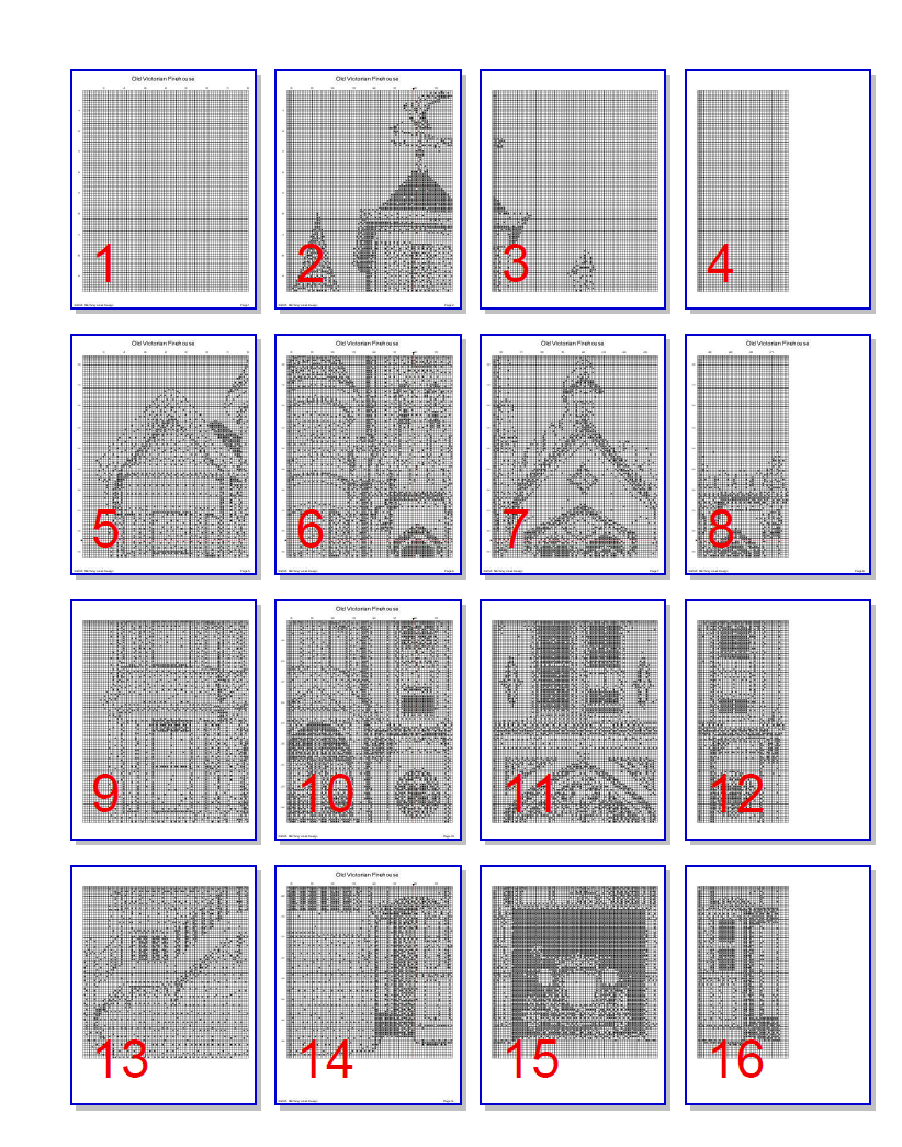Stitching Jules Design Cross Stitch Pattern Vintage Victorian Firehouse Cross Stitch Pattern Monochrome Instant PDF Download
