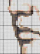Stitching Jules Design Cross Stitch Pattern Young Elvis Portrait Cross-Stitch Pattern Instant PDF Download