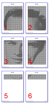 Marlon Brando Counted Cross Stitch Pattern | American Actor | Monochrome Blackwork Pattern | Instant Download PDF