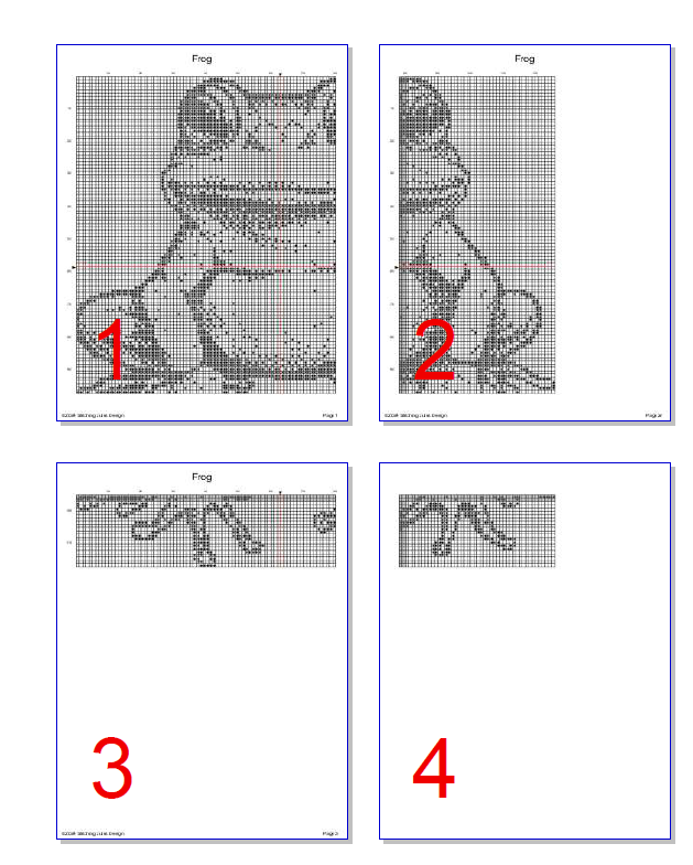 Cute Frog Cross Stitch Pattern | Animal Cross Stitch | Monochrome | Blackwork | Instant Download PDF