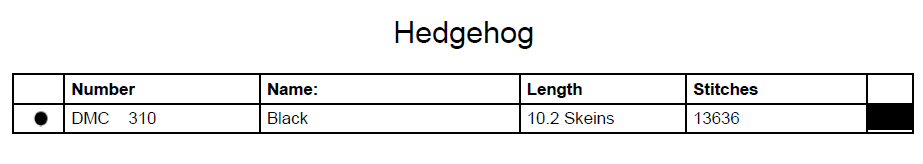 Hedgehog Animal Counted Cross Stitch Pattern | Animal Cross Stitch Pattern | Monochrome Blackwork | Instant Download PDF