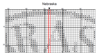 Thumbnail for Nebraska Omaha Buffalo US State Counted Cross Stitch Pattern | Instant Download PDF