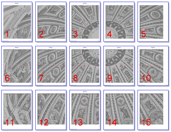 Basilica Cross Stitch Pattern | Architecture Monochrome Blackwork Cross Stitch Pattern | Instant Download PDF