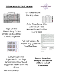 Thumbnail for Lion Cub Cross Stitch Pattern | Baby Animal Cross Stitch Pattern | Blackwork | Instant PDF Download