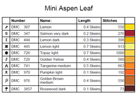 Thumbnail for Printful Cross Stitch Pattern Aspen Leaf Cross Stitch Pattern Instant PDF Download