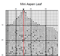 Thumbnail for Printful Cross Stitch Pattern Aspen Leaf Cross Stitch Pattern Instant PDF Download