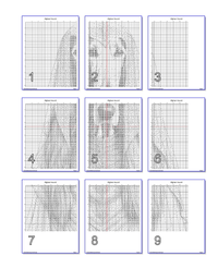 Thumbnail for Stitching Jules Design Cross Stitch Pattern Afghan Hound Dog Canine Breed Monochrome Counted Cross Stitch Pattern Digital Download